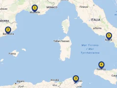 Mapa plavby