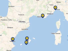 Mapa plavby